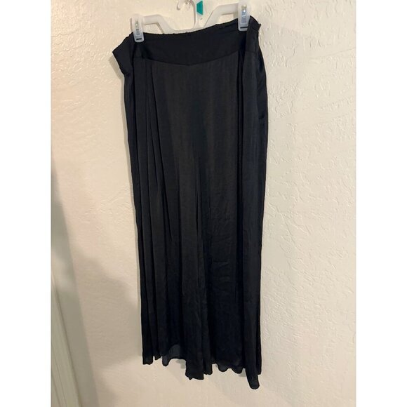Soft Surroundings Black Perfect Palazzo Wide Leg Scandi Girl Pants - Picture 3 of 14